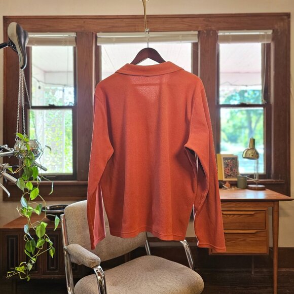 Orange Eddie Bauer Quarter-Zip - Picture 3 of 6